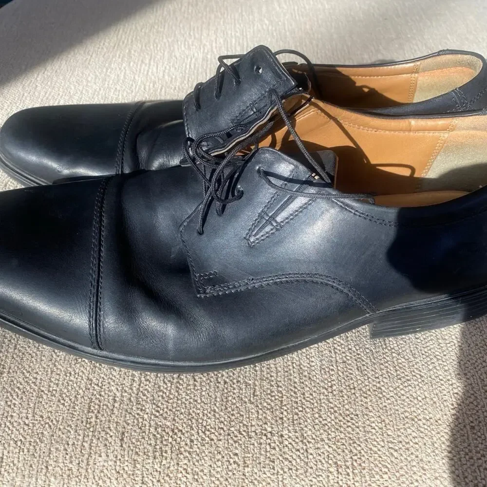 Clarks Size 13 Black Men's Dress Shoes Work Office Professional Comfy Cushion